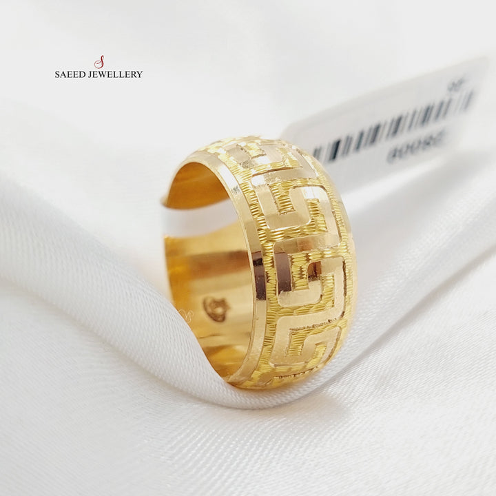 Virna Wedding Ring Made Of 21K Yellow Gold by Saeed Jewelry-28006