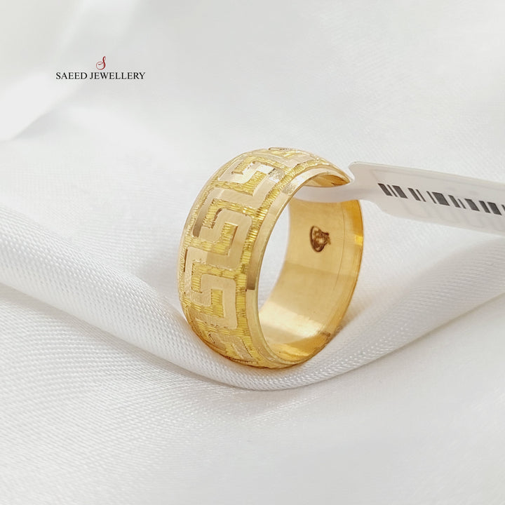 Virna Wedding Ring Made Of 21K Yellow Gold by Saeed Jewelry-28006