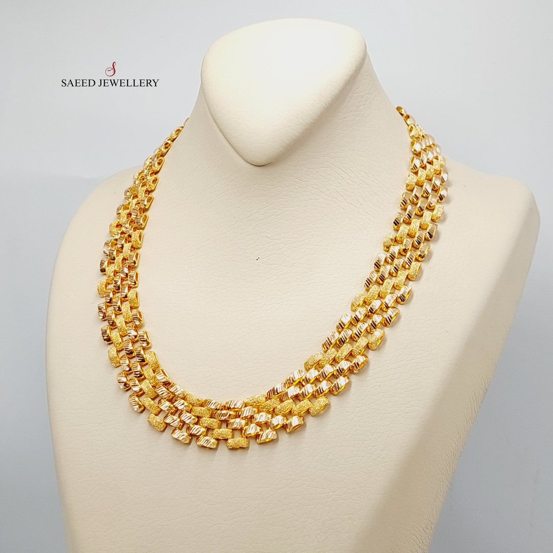Waves Necklace  Made Of 21K Yellow Gold by Saeed Jewelry-29261