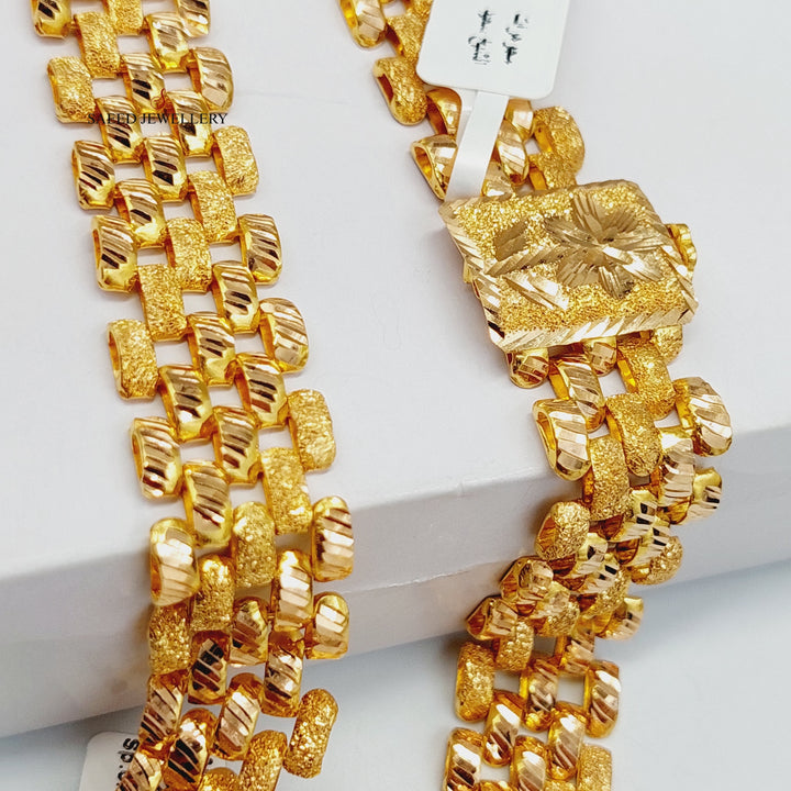 Waves Necklace  Made Of 21K Yellow Gold by Saeed Jewelry-29261
