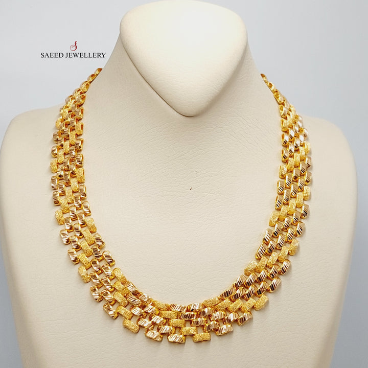 Waves Necklace  Made Of 21K Yellow Gold by Saeed Jewelry-29261