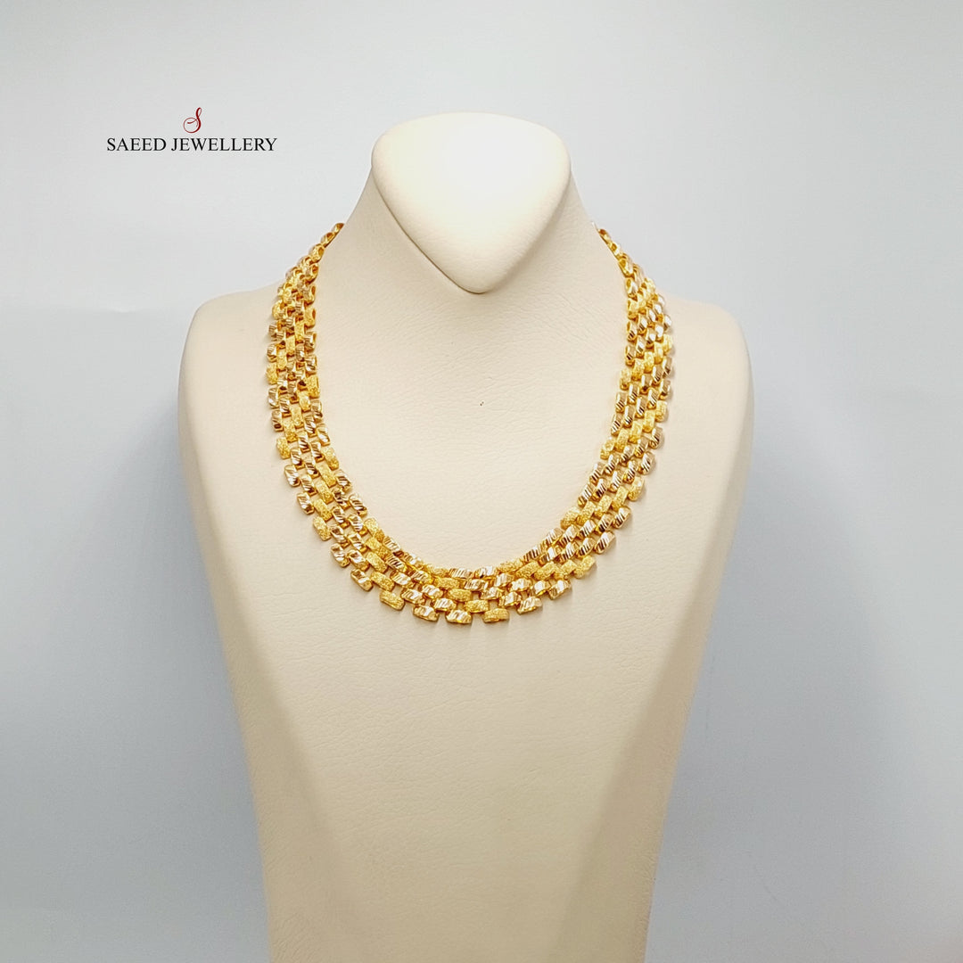 Waves Necklace  Made Of 21K Yellow Gold by Saeed Jewelry-29261