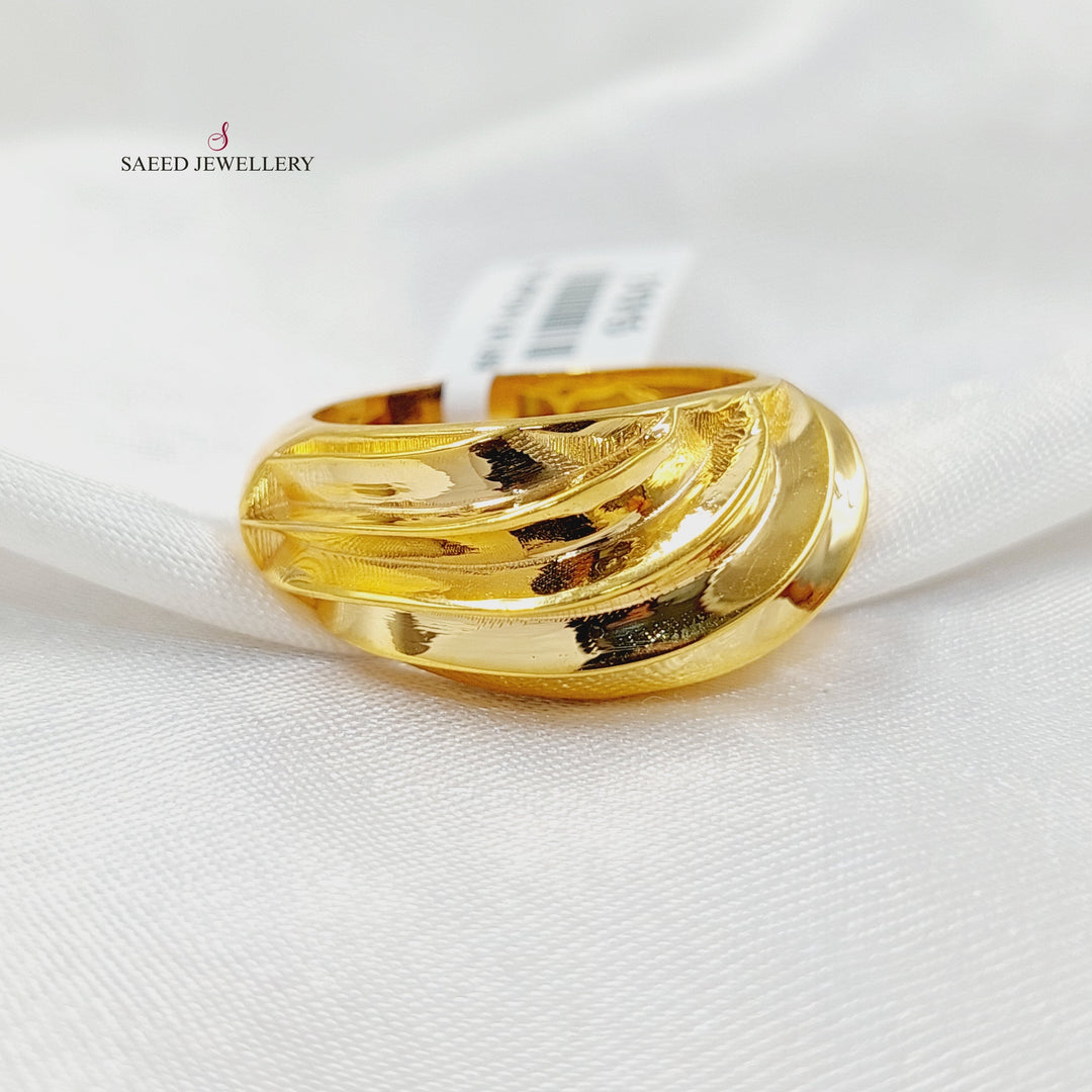 Waves Ring  Made of 21K Yellow Gold by Saeed Jewelry-31015