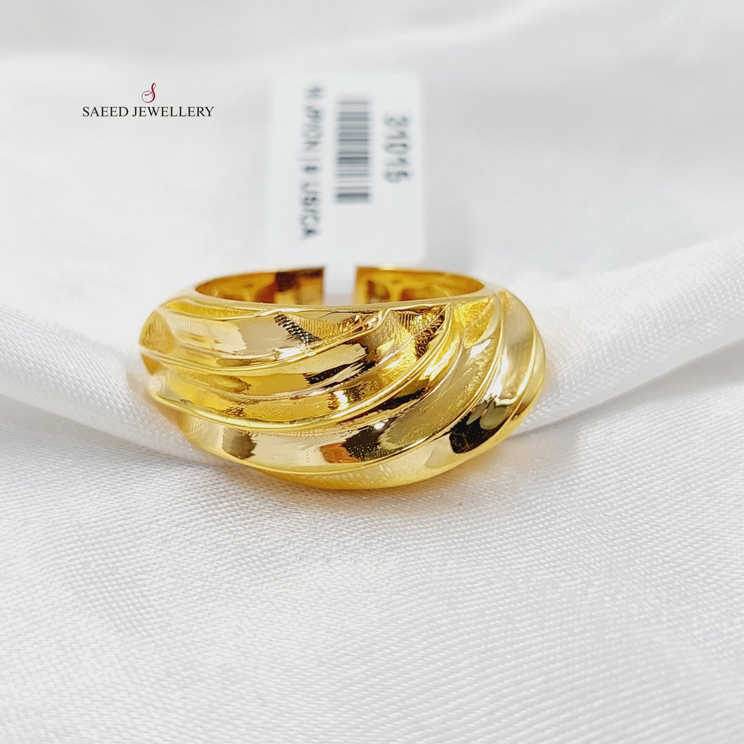 Waves Ring  Made of 21K Yellow Gold by Saeed Jewelry-31015