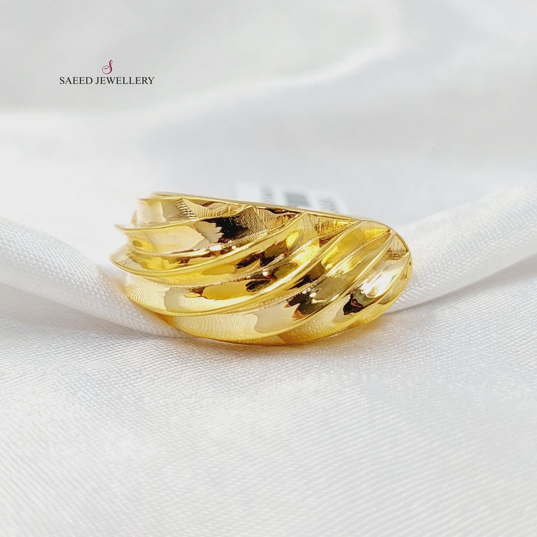 Waves Ring  Made of 21K Yellow Gold by Saeed Jewelry-31015