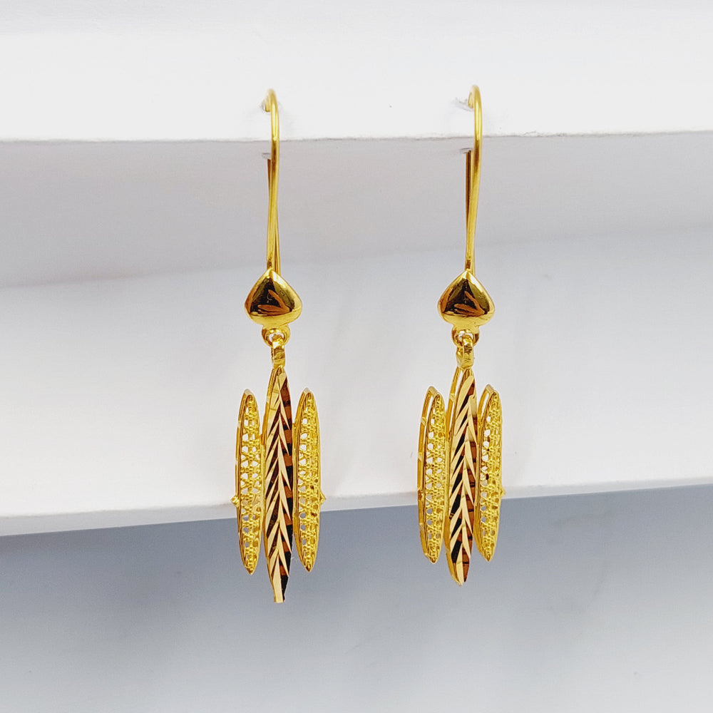 Wings Earrings  Made Of 21K Yellow Gold by Saeed Jewelry-29437