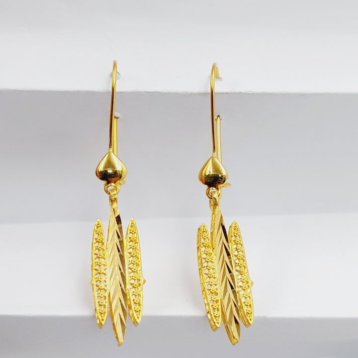 Wings Earrings  Made Of 21K Yellow Gold by Saeed Jewelry-29437