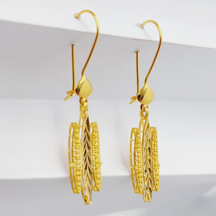 Wings Earrings  Made Of 21K Yellow Gold by Saeed Jewelry-29437