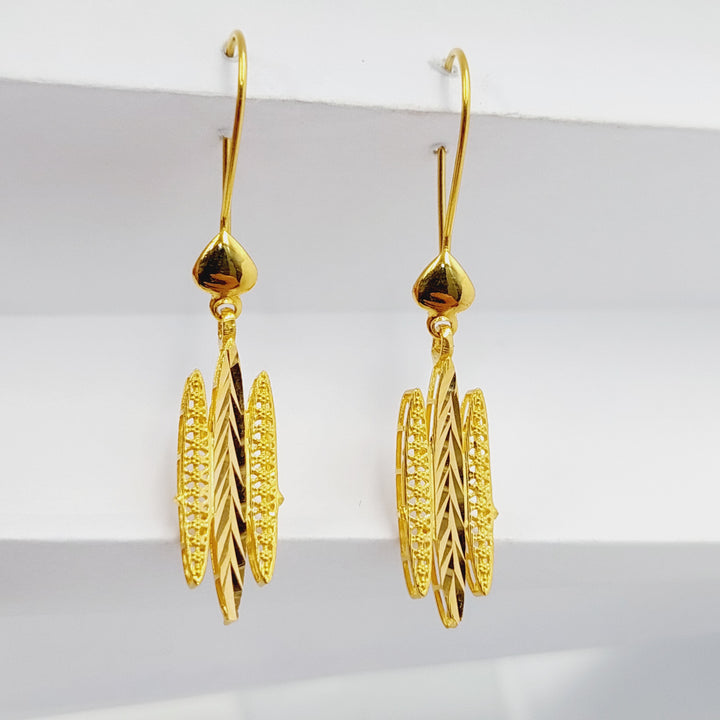 Wings Earrings  Made Of 21K Yellow Gold by Saeed Jewelry-29437