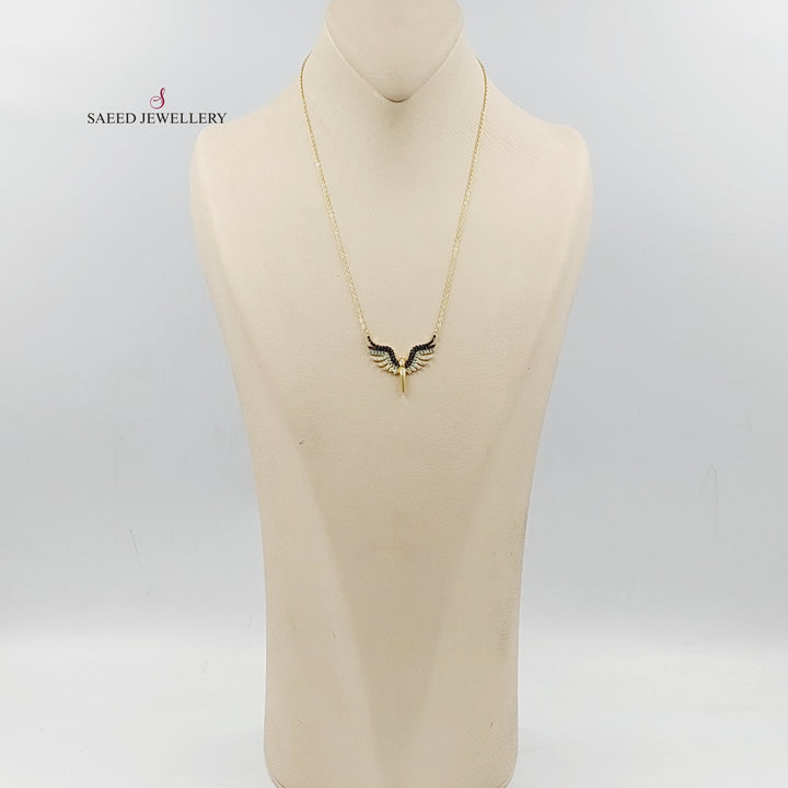 Wings Necklace  Made Of 18K Yellow Gold by Saeed Jewelry-30127