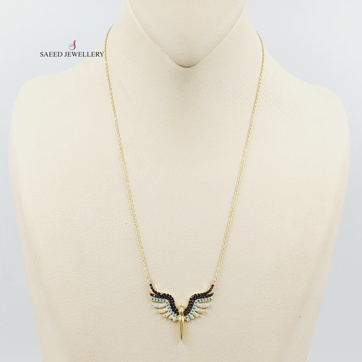 Wings Necklace  Made Of 18K Yellow Gold by Saeed Jewelry-30127