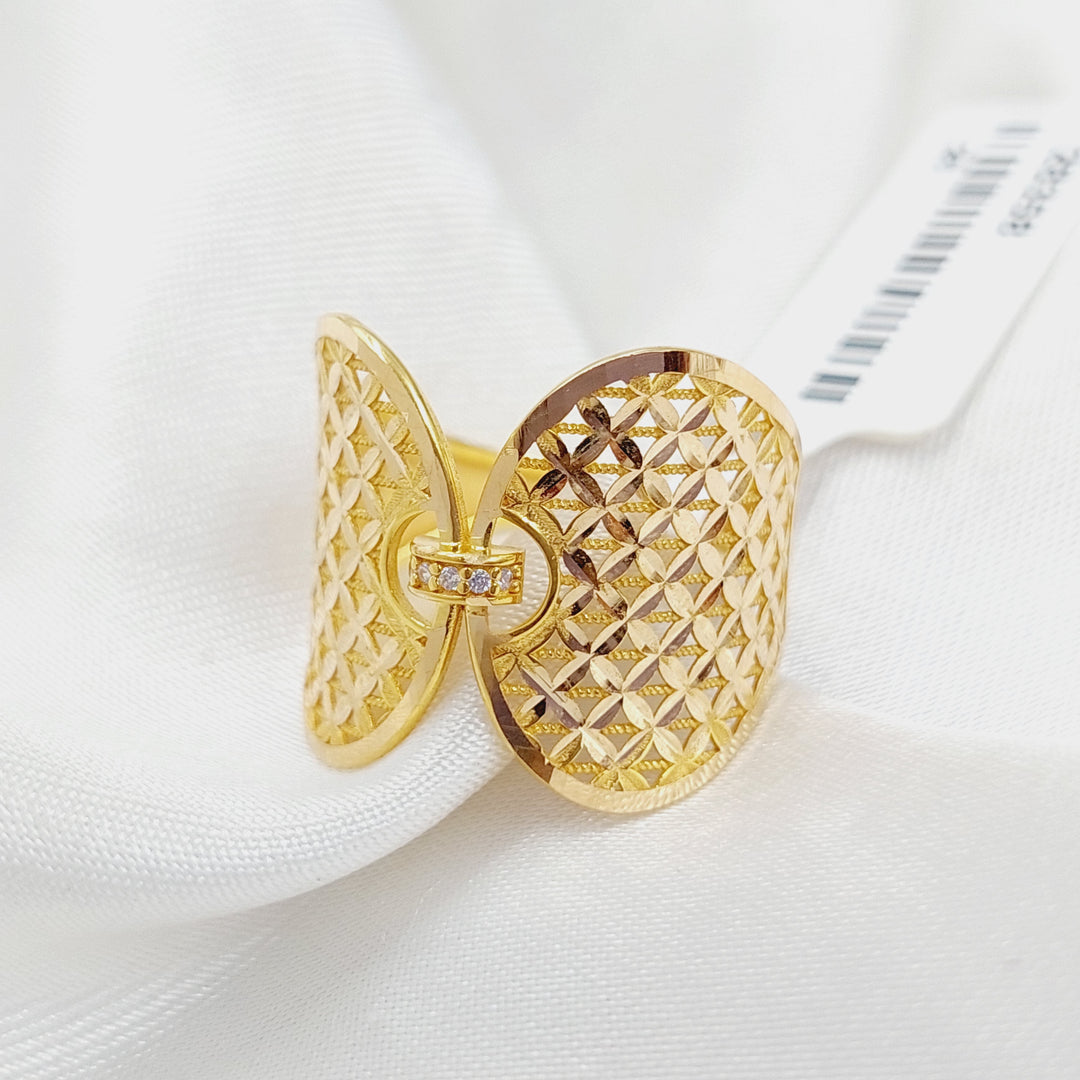 Wings Ring Made Of 21K Yellow Gold by Saeed Jewelry-28358