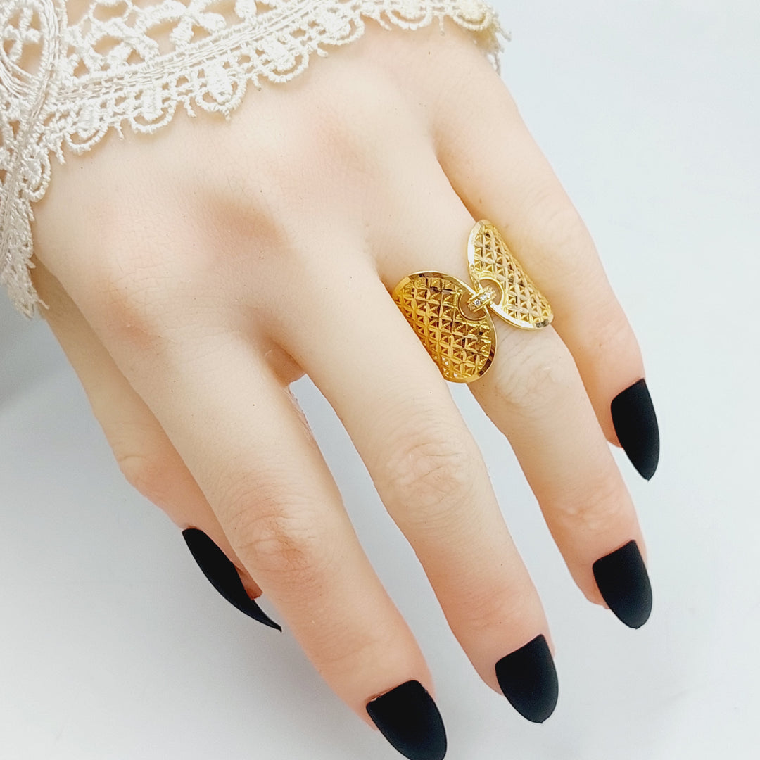 Wings Ring Made Of 21K Yellow Gold by Saeed Jewelry-28358