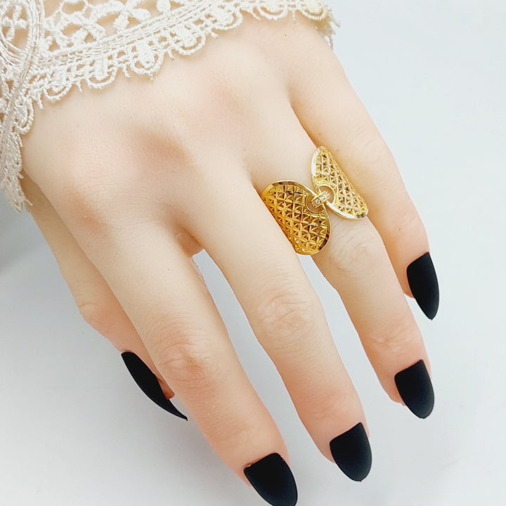 Wings Ring Made Of 21K Yellow Gold by Saeed Jewelry-28358