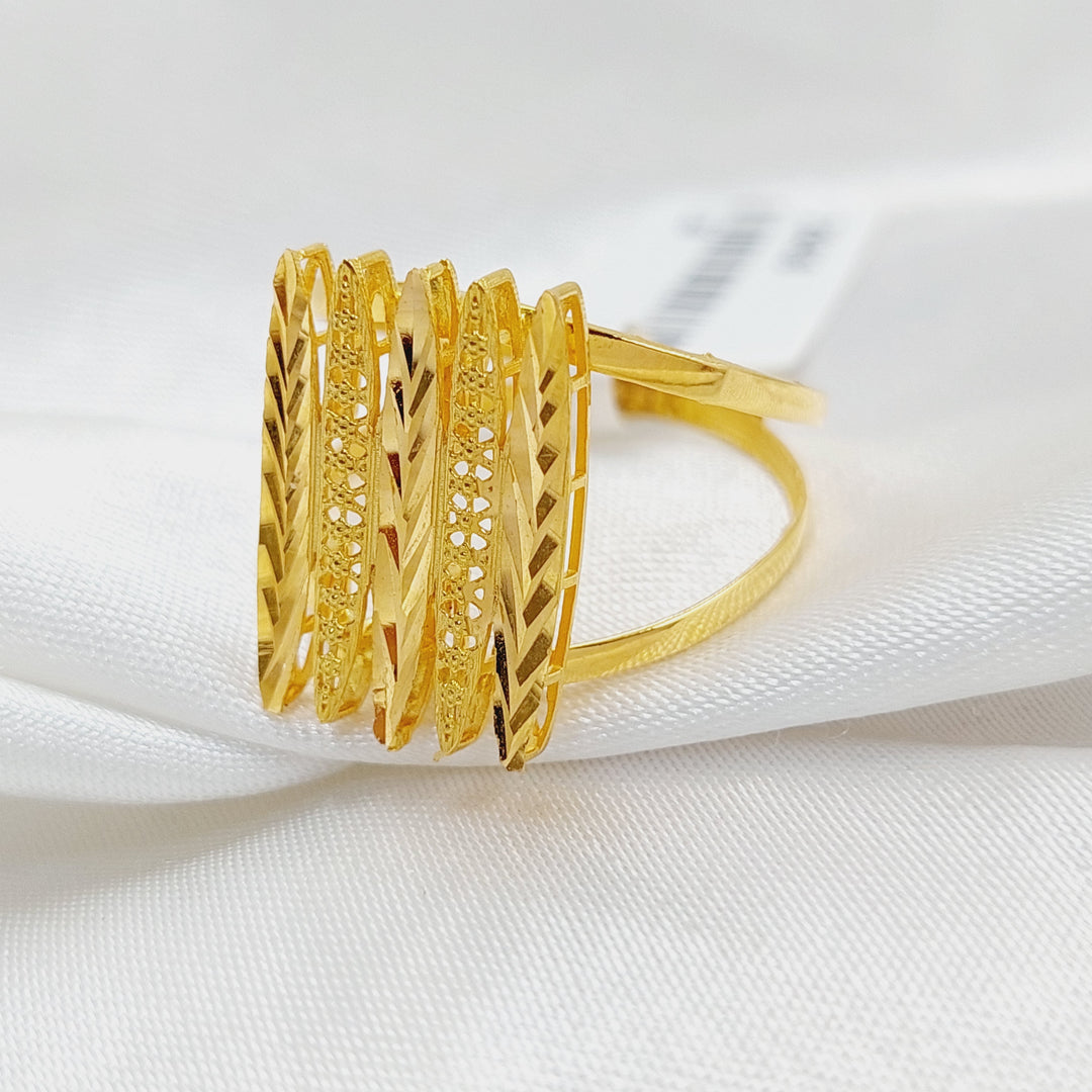 Wings Ring  Made Of 21K Yellow Gold by Saeed Jewelry-29436