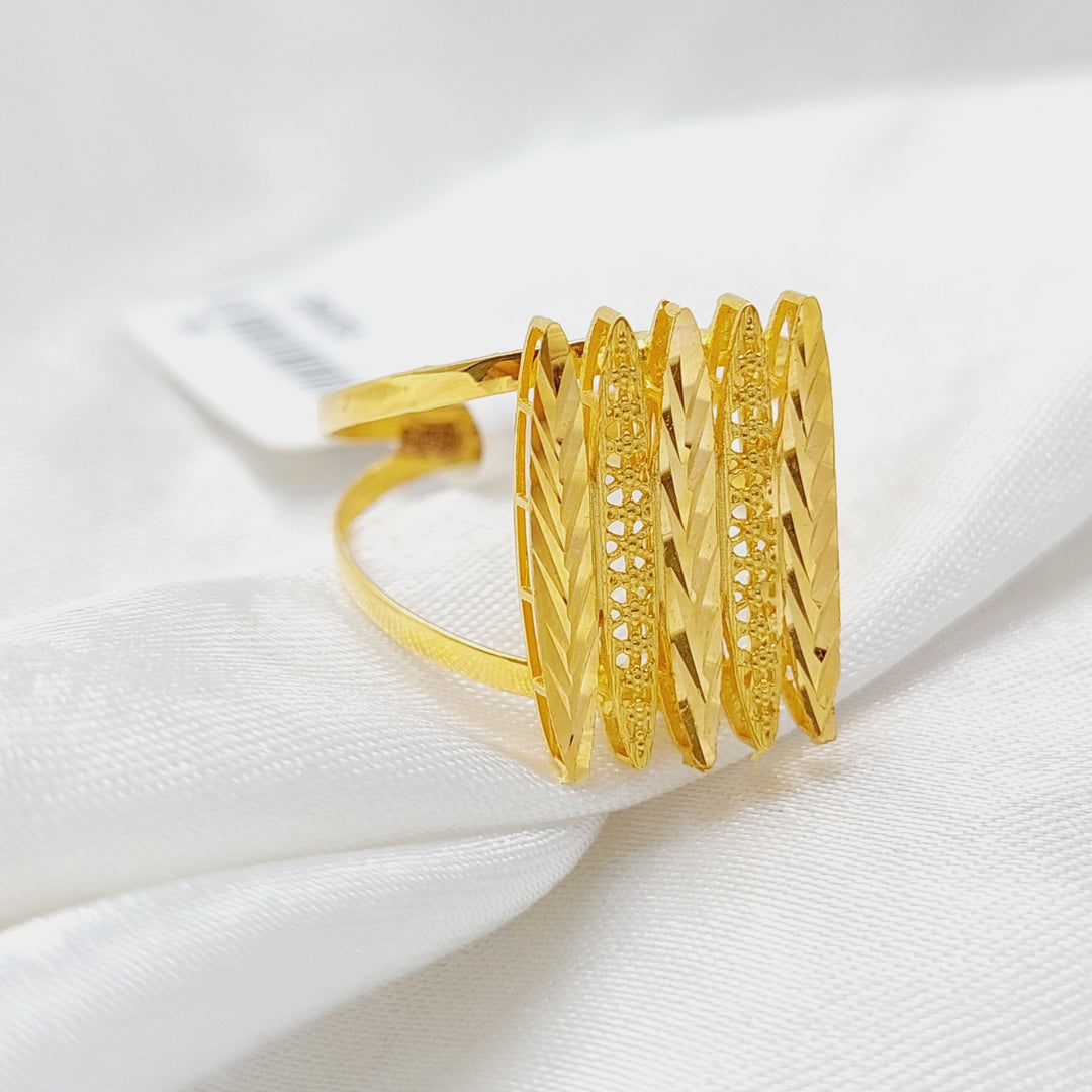 Wings Ring  Made Of 21K Yellow Gold by Saeed Jewelry-29436