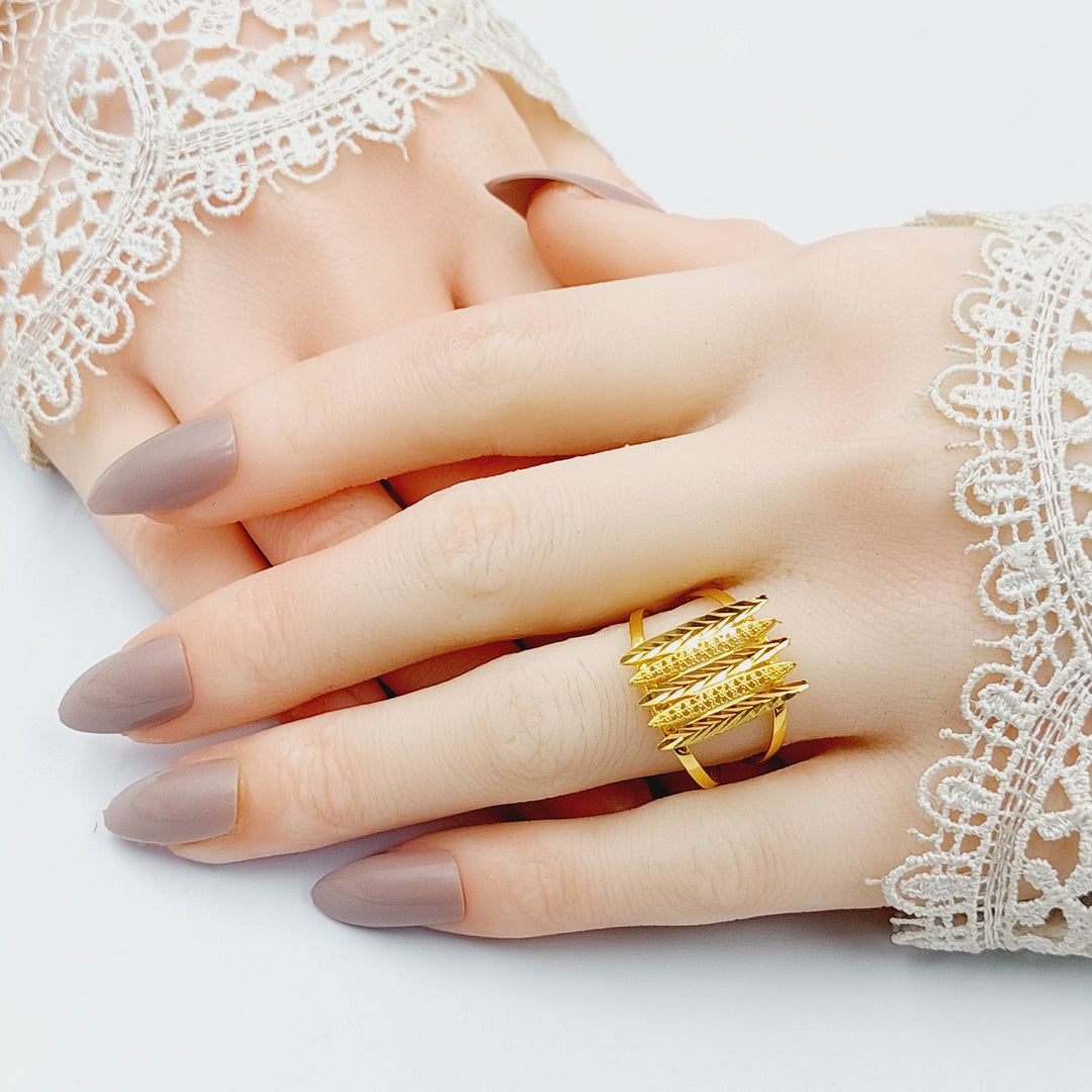 Wings Ring  Made Of 21K Yellow Gold by Saeed Jewelry-29436