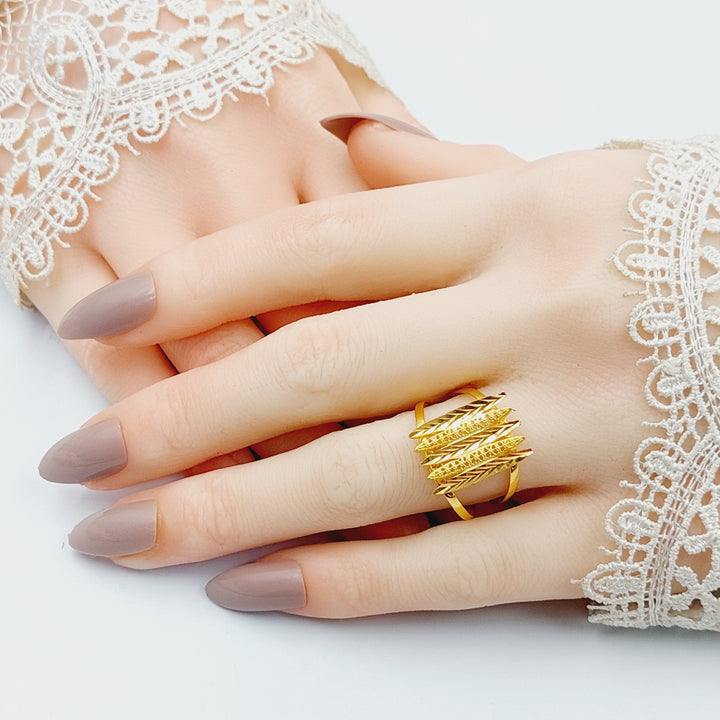 Wings Ring  Made Of 21K Yellow Gold by Saeed Jewelry-29436