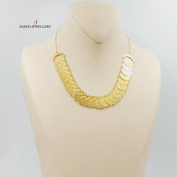 21K عقد اثمان رشادي-مجوهرات الشيخ سعيد-Saeed Jewelry 