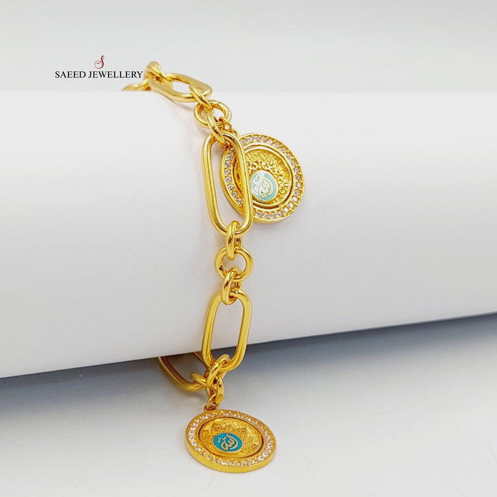 21K اسوارة بيبر كليب دنانديش-مجوهرات الشيخ سعيد-Saeed Jewelry 