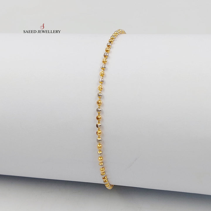 21K اسوارة طابات اكسترا-مجوهرات الشيخ سعيد-Saeed Jewelry 