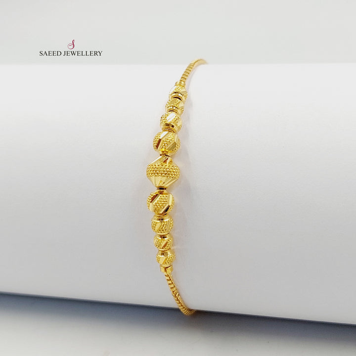 21K اسوارة طابات اكسترا-مجوهرات الشيخ سعيد-Saeed Jewelry 