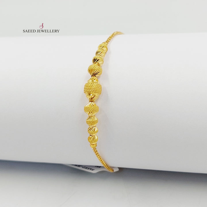 21K اسوارة طابات اكسترا-مجوهرات الشيخ سعيد-Saeed Jewelry 