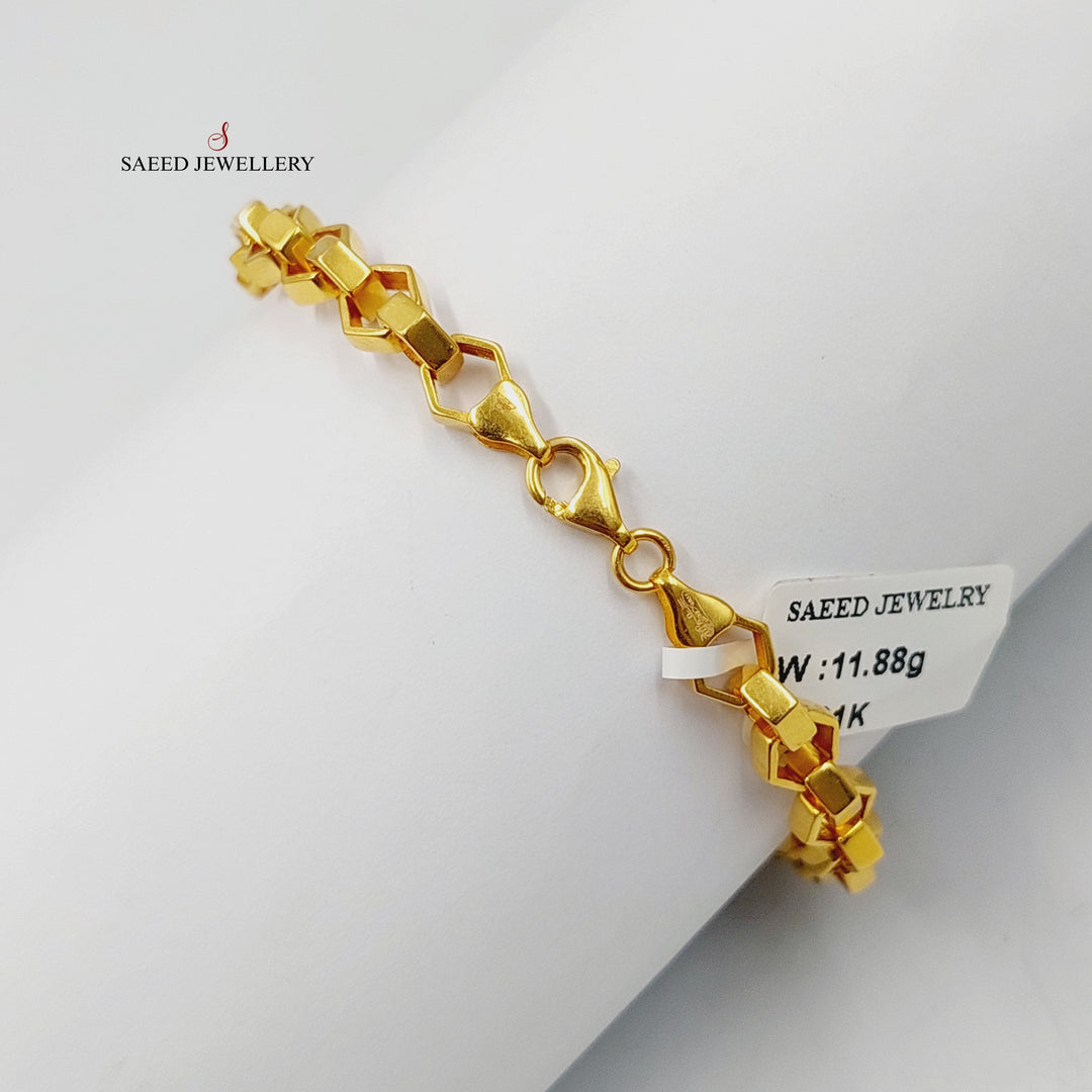21K اسوارة معين مينا-مجوهرات الشيخ سعيد-Saeed Jewelry 