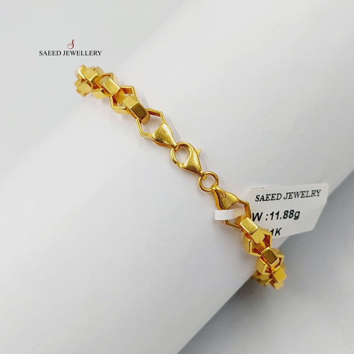 21K اسوارة معين مينا-مجوهرات الشيخ سعيد-Saeed Jewelry 