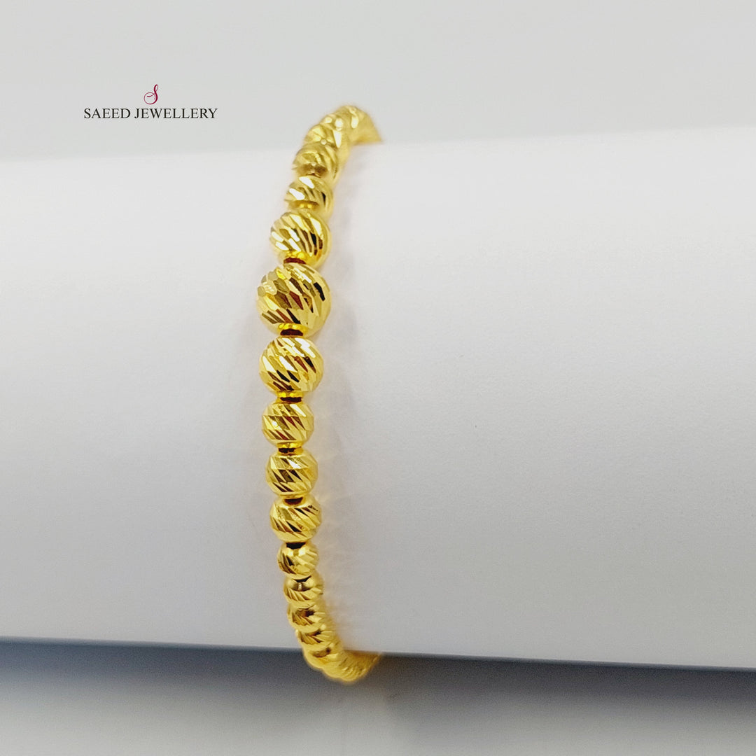 21K اسوارة طابات اكسترا-مجوهرات الشيخ سعيد-Saeed Jewelry 