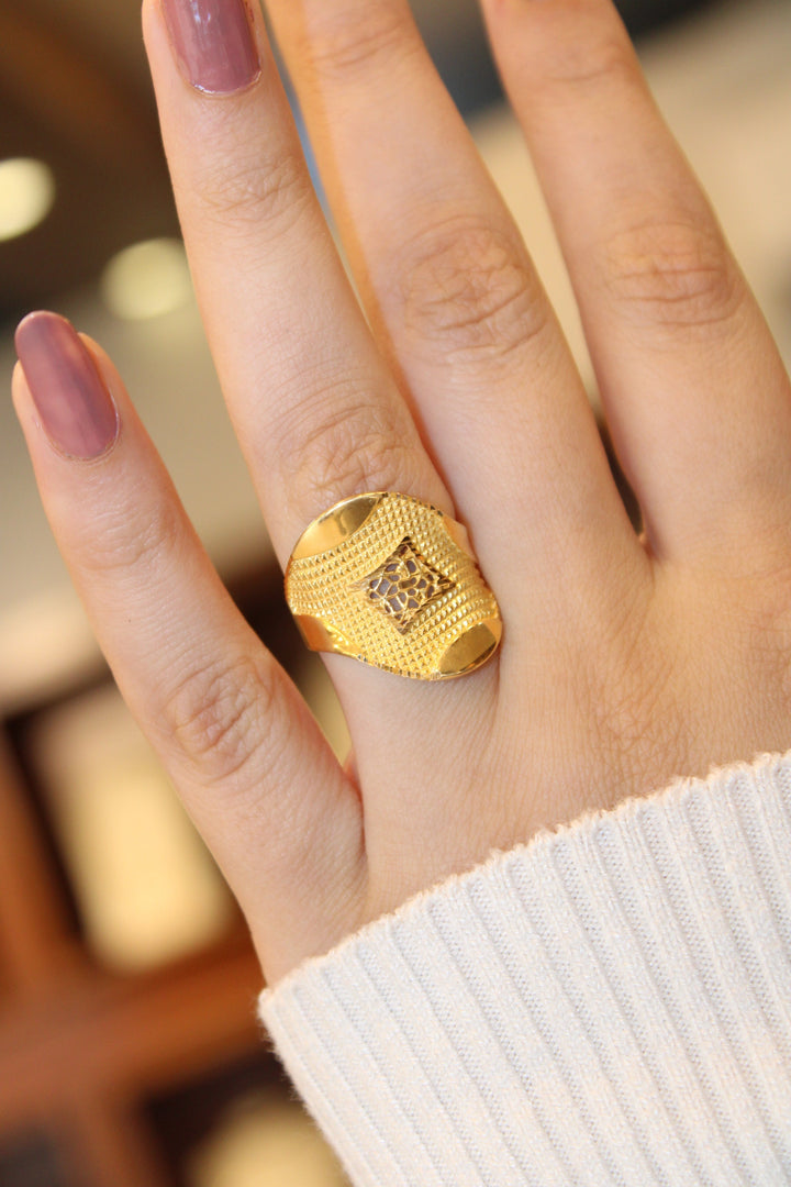 21K Gold Fancy Ring by Saeed Jewelry - Image 6