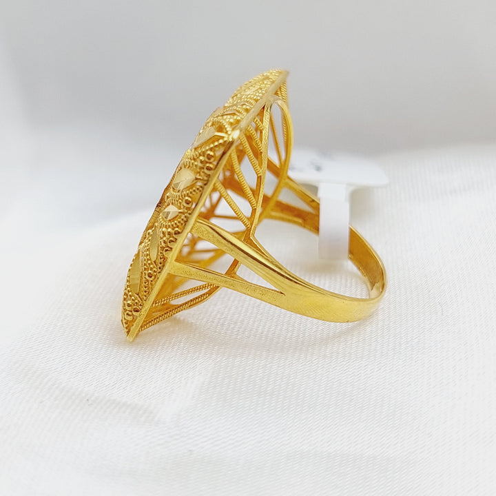 21K Gold Rashadi Fancy Ring by Saeed Jewelry - Image 8