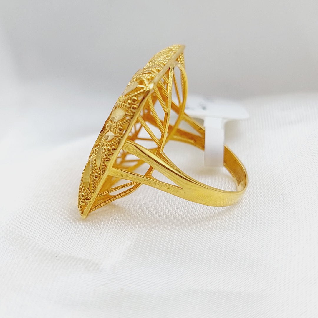 21K Gold Rashadi Fancy Ring by Saeed Jewelry - Image 7