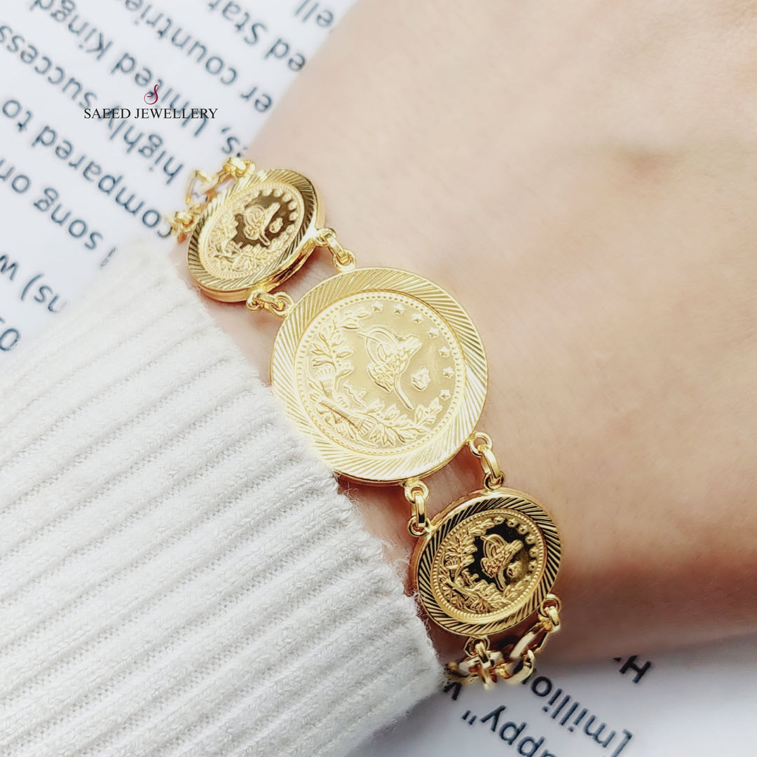 21K Gold Lira Rashadi's set 4 pieces by Saeed Jewelry - Image 12