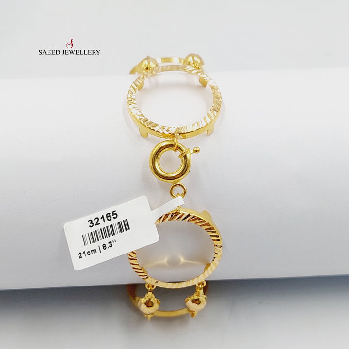 21K اسوارة برواز رشادي-مجوهرات الشيخ سعيد-Saeed Jewelry 