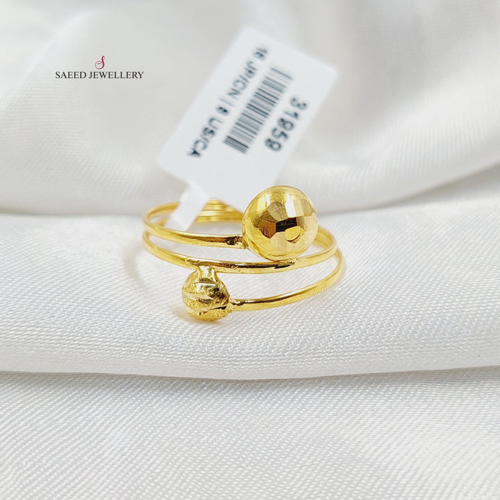 21K خاتم خفيف-مجوهرات الشيخ سعيد-Saeed Jewelry 