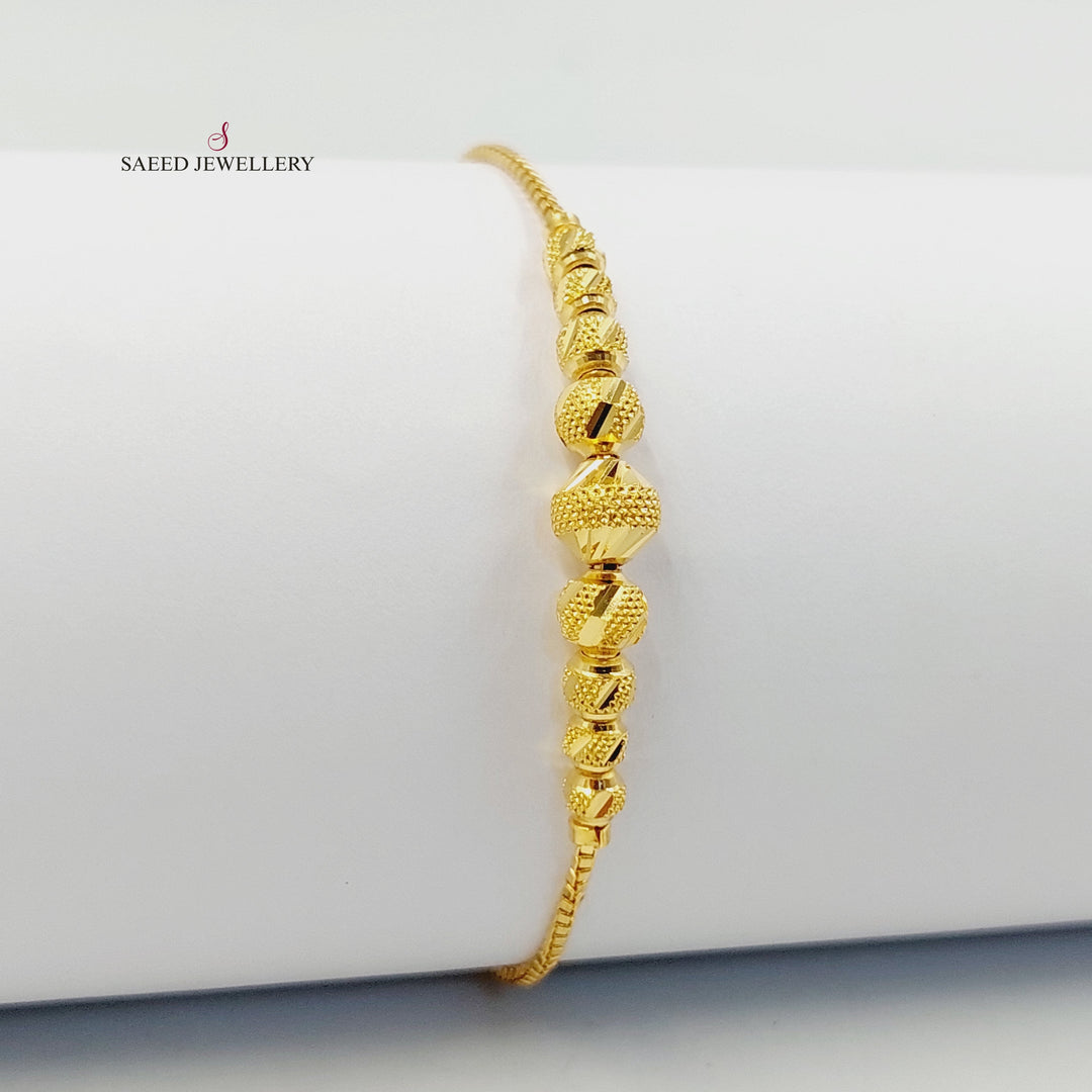 21K اسوارة طابات اكسترا-مجوهرات الشيخ سعيد-Saeed Jewelry 