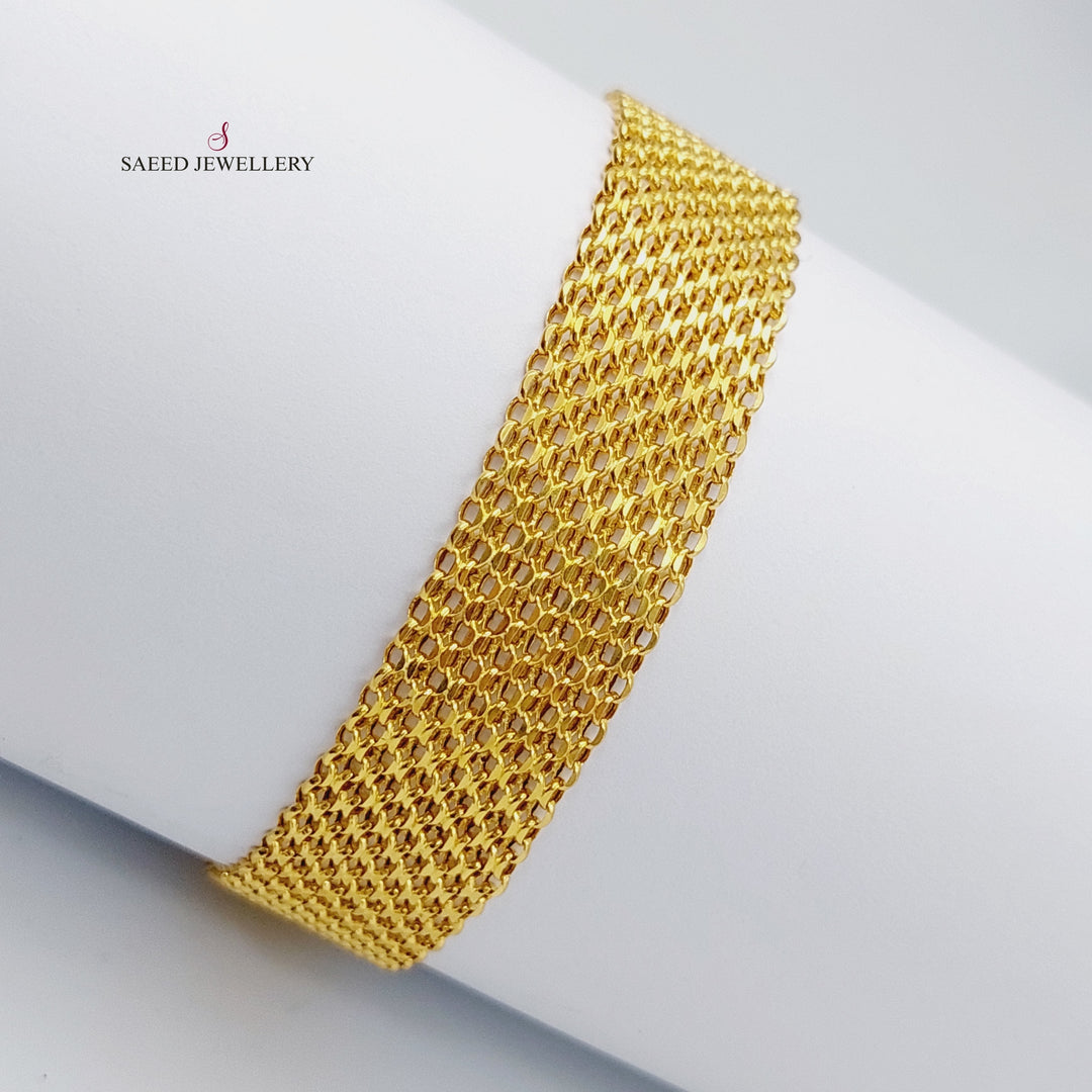 21K Gold Fancy Bracelet by Saeed Jewelry - Image 6