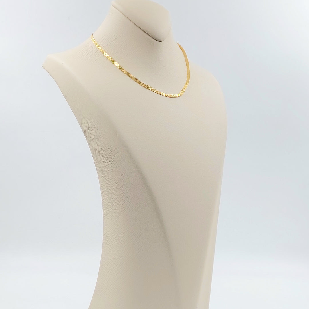 21K سنسال مبسط 2.5mm-مجوهرات الشيخ سعيد-Saeed Jewelry 