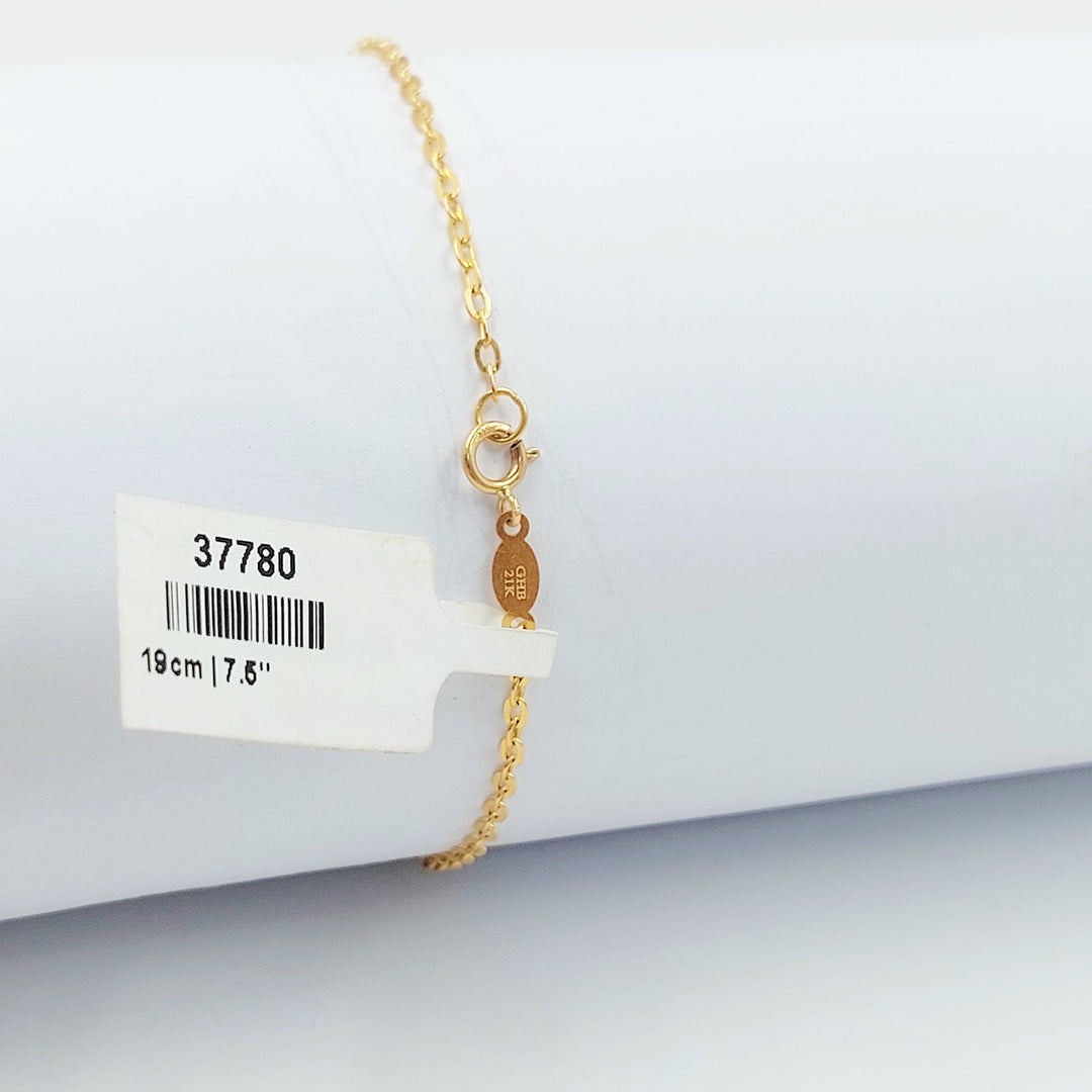 21K اسوارة طابات-مجوهرات الشيخ سعيد-Saeed Jewelry 