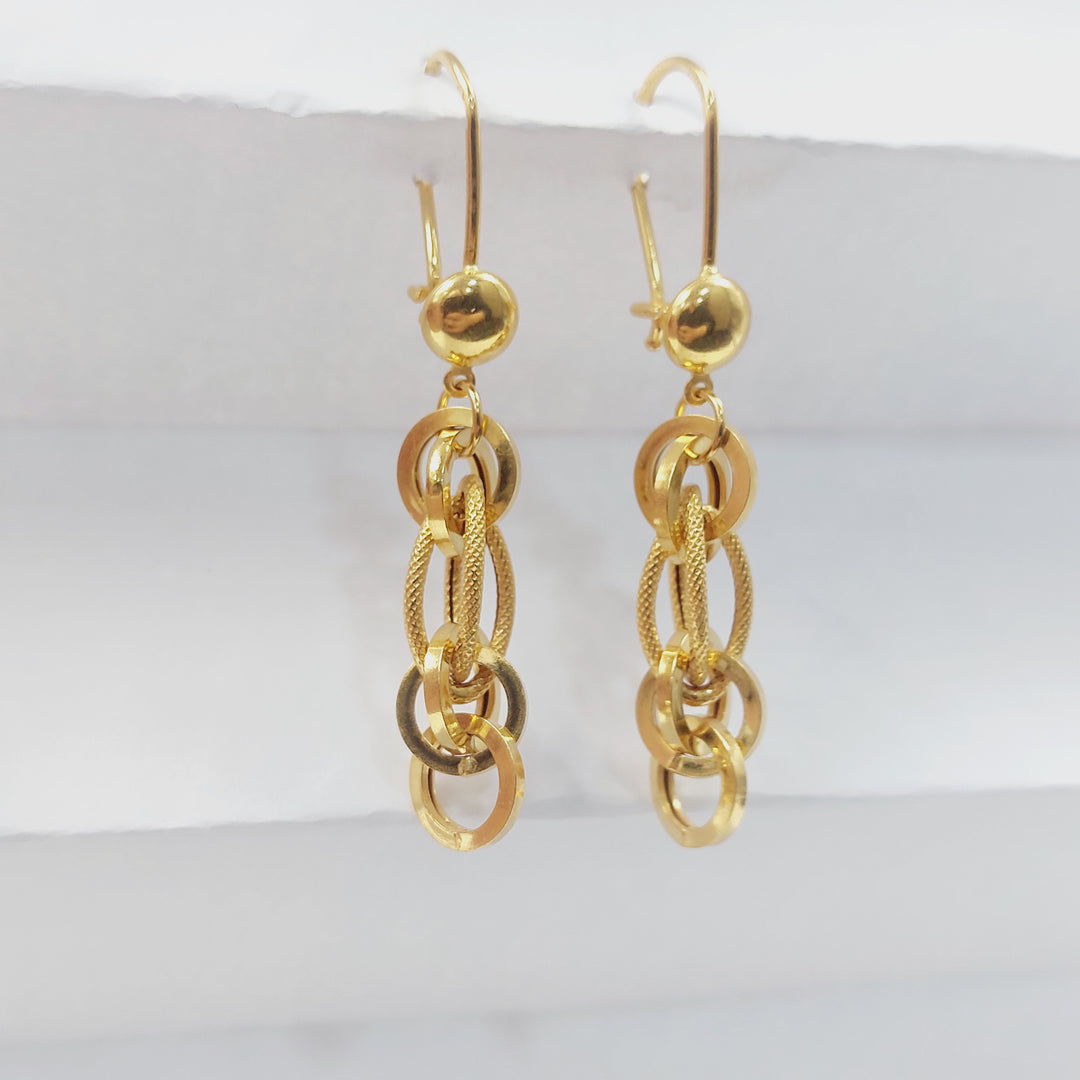 21K حلق شنكل-مجوهرات الشيخ سعيد-Saeed Jewelry 