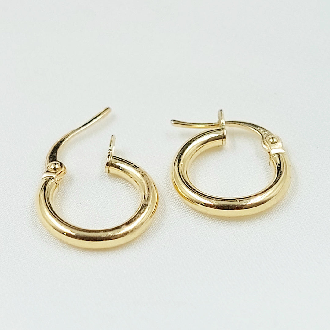 18K حلق ذبلة اطفال-مجوهرات الشيخ سعيد-Saeed Jewelry 