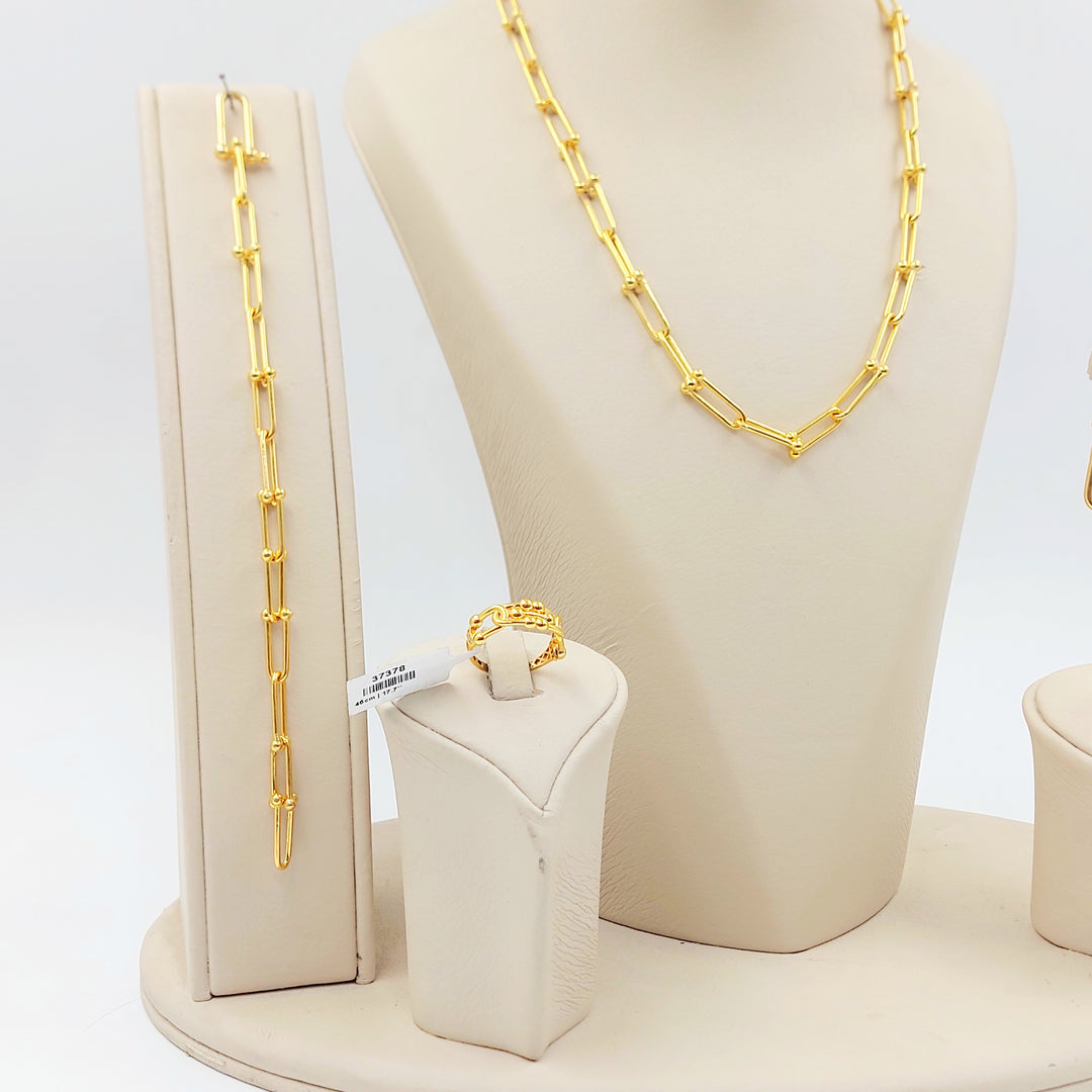 21K طقم بيبر كليب-مجوهرات الشيخ سعيد-Saeed Jewelry 