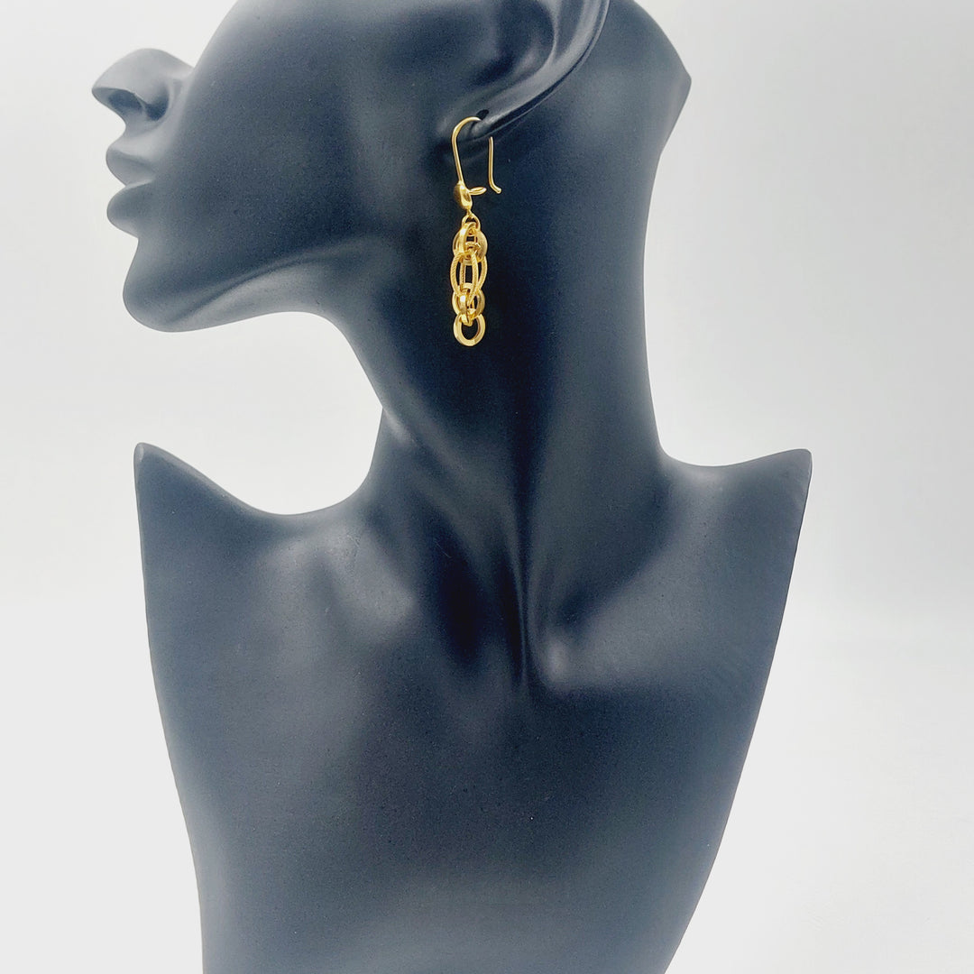 21K حلق شنكل-مجوهرات الشيخ سعيد-Saeed Jewelry 