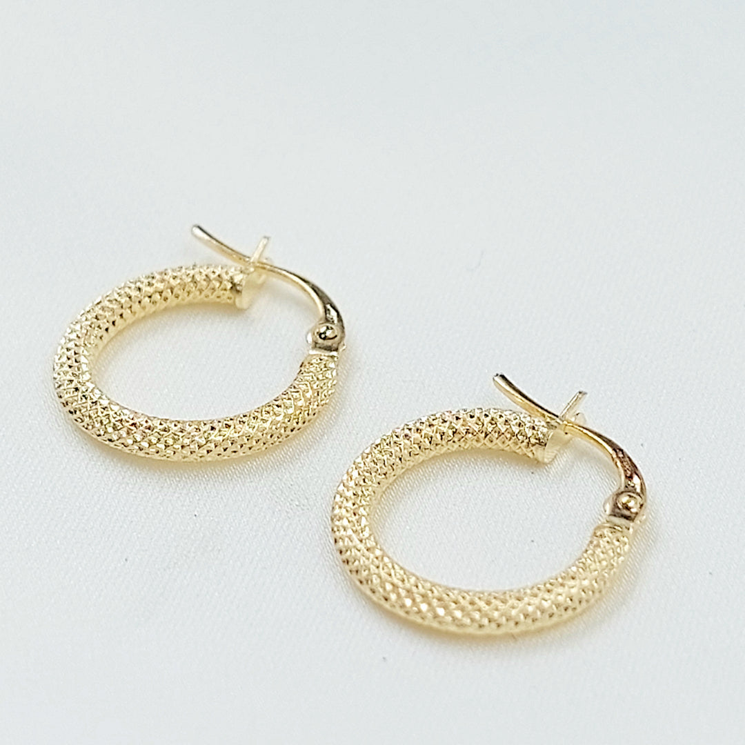18K حلق ذبلة اكسترا-مجوهرات الشيخ سعيد-Saeed Jewelry 