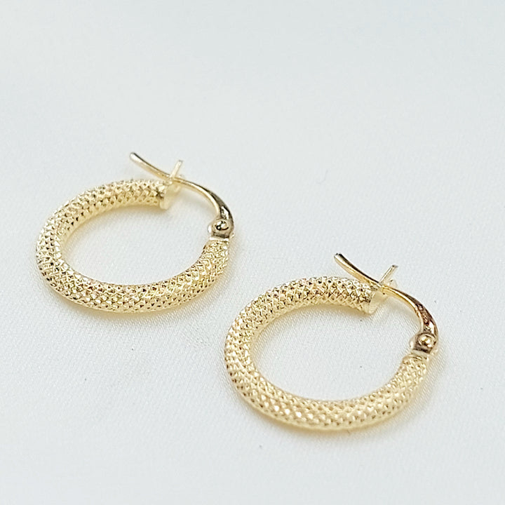 18K حلق ذبلة اكسترا-مجوهرات الشيخ سعيد-Saeed Jewelry 