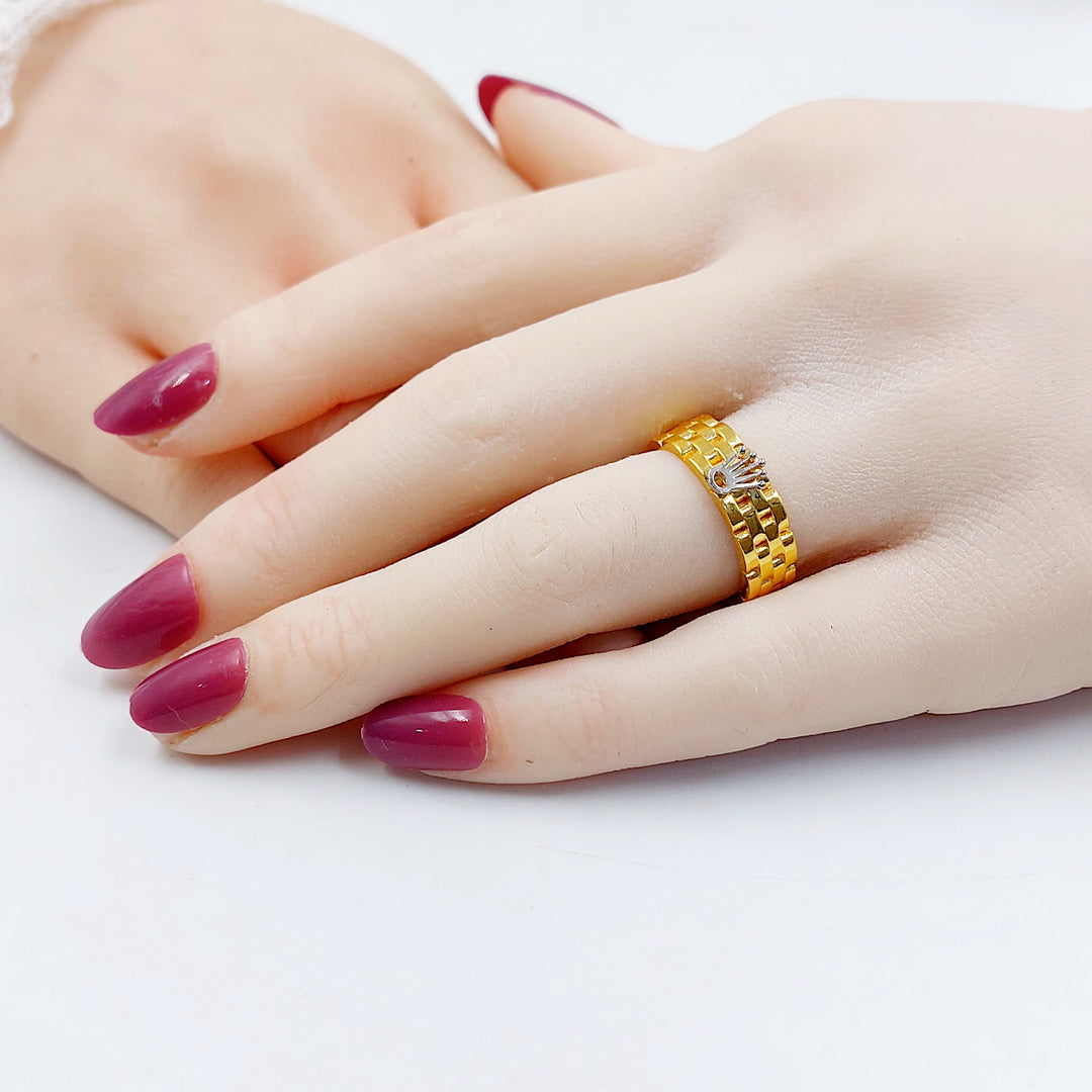 21K خاتم اكسترا-مجوهرات الشيخ سعيد-Saeed Jewelry 