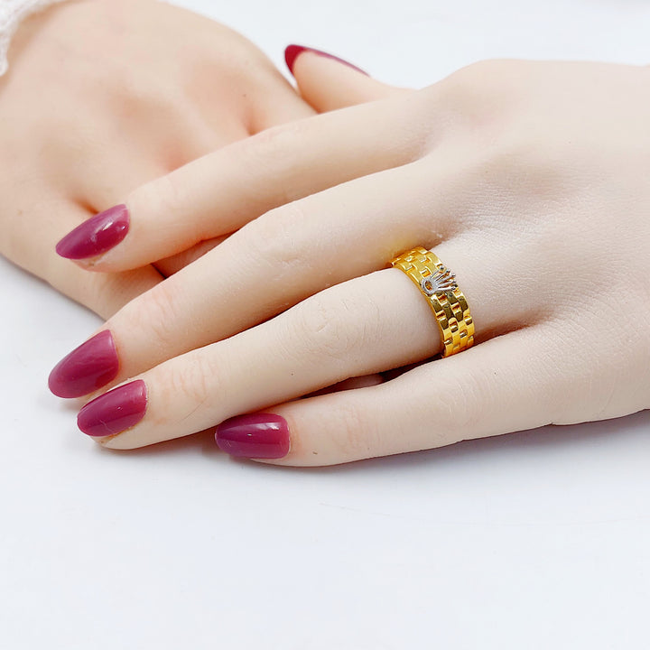 21K خاتم اكسترا-مجوهرات الشيخ سعيد-Saeed Jewelry 