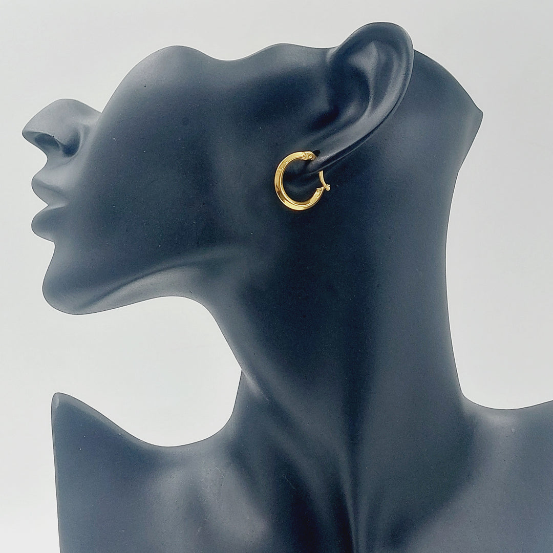 21K حلق ذبلة اكسترا-مجوهرات الشيخ سعيد-Saeed Jewelry 