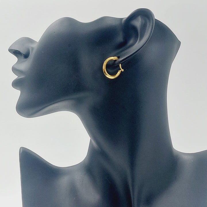 21K حلق ذبلة اكسترا-مجوهرات الشيخ سعيد-Saeed Jewelry 